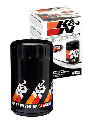 K&N Oil Filter 3in OD x 5.094in H for Buick/Chevrolet/Pontiac/GMC/Oldsmobile/GMC/Cadillac - PS-2001
