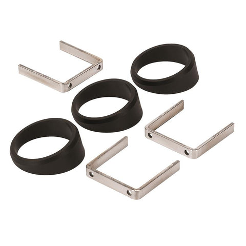 Autometer or Autogage 2-1/16in Black Angle Rings -- 3 Pack - 2234