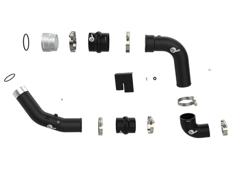 aFe 23-24 Ford F250/F350 Super Duty V8-6.7L BladeRunner 3 In. Aluminum Hot and Cold Charge Pipe- BLK - 46-20684-B