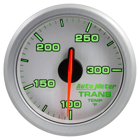 Autometer Airdrive 2-1/6in Trans Temperature Gauge 100-300 Degrees F - Silver - 9157-UL