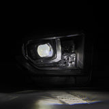 AlphaRex 14-21 Toyota Tundra LUXX-Series LED Proj Headlights Blk w/Actv Light & Seq. Sig + DRL - 880835
