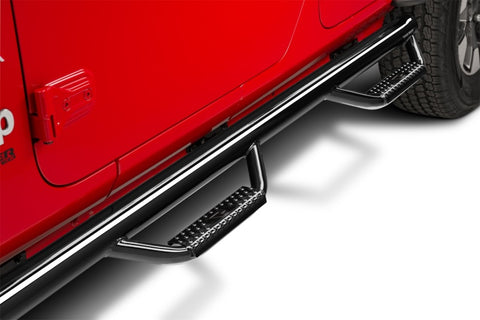 N-Fab Nerf Step 2018 Jeep Wrangler JL SUV 4 Door- Gloss Black - W2W - 3in - J1866-GB