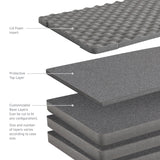 Go Rhino XVenture Gear Hard Case Medium 18in. Foam Kit (Foam ONLY) - Charcoal Grey - XG181407FK
