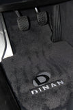 Dinan 14-16 BMW 228i F21/F22 Signature Floor Mats Black w/ Silver Logo - Set of 4 - D701-DNBW3013-4C-BLK