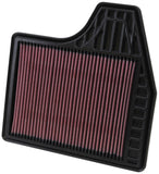 K&N Replacement Filter 11.438in O/S Length x 11.375in O/S Width x 1in H for 13 Nissan Altima 2.5L - 33-2478