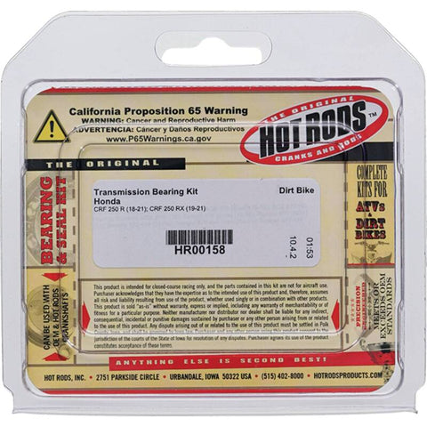 Hot Rods 18-21 Honda CRF 250 R 250cc Transmission Bearing Kit - HR00158