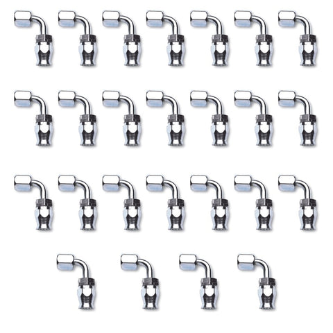 Russell Performance -10 AN Endura PowerFlex Power Steering 90 Degree Hose Ends(25 pcs.) - 620529