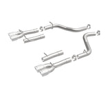 MagnaFlow Axle-Back, SS, 2.5in, Quad Split Rear 3.5in Tip 2015 Dodge Challenger 3.6L V6 - 19218