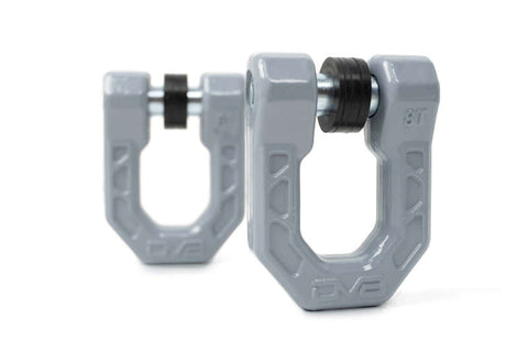 DV8 Offroad Elite Series D-Ring Shackles - Pair (Gray) - UNSK-01GR