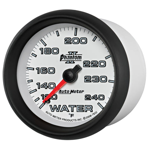 Autometer Phantom II 2-5/8in 120-240 Degree F Mechanical Water Gauge - 7832