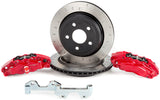 Alcon 2007+ Jeep JK-JL 330x22mm Rotors 4-Piston Red Calipers Rear Brake Kit (Includes Brake Lines) - BKR5059D12
