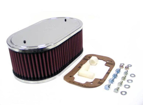 K&N Custom Oval Race Filter Red 8.875in O/S L x 5.25in O/S W x 3.25in H - 56-1060