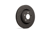 Hawk Talon 1994 Ford E-150 Econoline 2-Wheel ABS Drilled and Slotted Front Brake Rotor Set - HTC4302