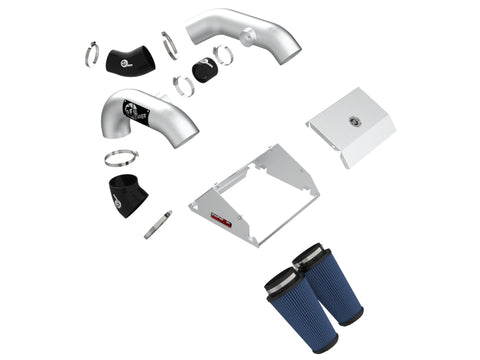 aFe Rapid Induction Pro 5R Cold Air Intake System Brushed 21-22 Ford F-150 Raptor V6-3.5L (tt) - 52-10015RH