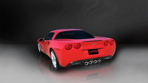 Corsa 2009-2013 Chevrolet Corvette C6 6.2L V8 Polished Xtreme Axle-Back Exhaust - 14470