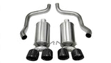 Corsa 2009-2013 Xtreme Axle-Back Exhaust w/Dual Black 3.5in Tips 09-13 Chevrolet Corvette C6 6.2L V8 - 14470BLK