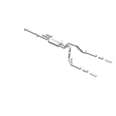 MagnaFlow Stainless Cat-Back Exhaust 2015 Chevy Silverado 2500HD 6.0L Dual Split Rear Exit 4in - 19027