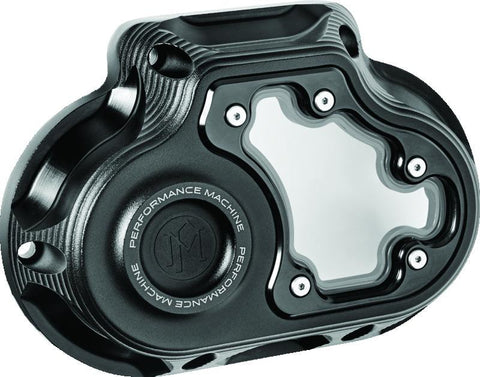 Performance Machine Vision Clutch Cover W/Bezel - Black Ops - 0177-2081M-SMB