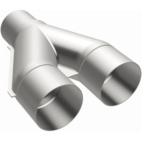 MagnaFlow Universal Trans Y-Pipe All SS 4inch (Dual) 3.5inch (Single) x 13inch (Overall) - 10800