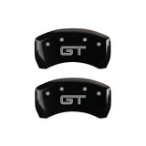 MGP Rear set 2 Caliper Covers Engraved Rear S197/GT Black finish silver ch - 10010RMG2BK