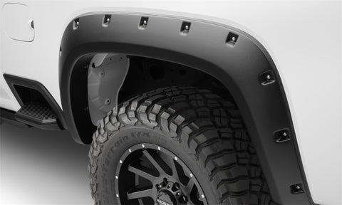 Bushwacker 19-21 Chevrolet Silverado 2500 / 3500 HD (Excl. Dually) Forge Style Flares 4pc - Black - 48146-08