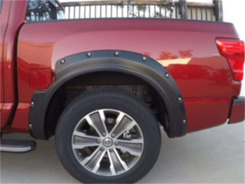 EGR 2017 Nissan Titan Bolt-On Look Fender Flares - Set - Black Matte (796005) - 796005