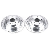 Power Stop 05-06 Saab 9-2X Rear Evolution Drilled & Slotted Rotors - Pair - JBR359XPR