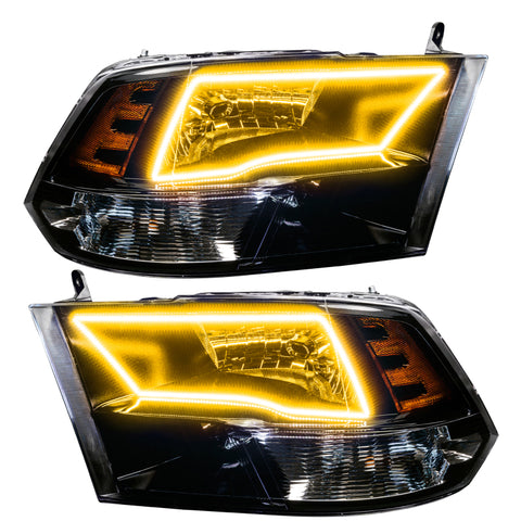 Oracle Lighting 09-18 RAM 1500 Sport Halo Headlights - Blk Housing w/RF Controller - 8906-330