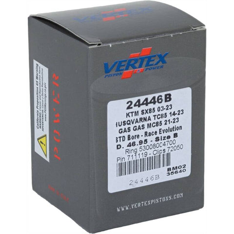 Vertex Piston 03-24 KTM 85 SX 85cc Cast Race Evolution Piston Kit - 24446B