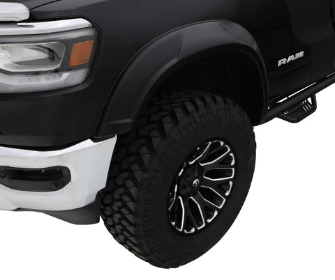 Bushwacker 19-22 Ram 1500 (Excl. Rebel/TRX) 76.3 & 67.4in Bed DRT Style Flares 4pc  - Blk / Smooth - 50934-02