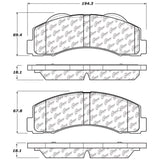 StopTech 10-14 Ford F-150 Street Performance Front Brake Pads - 308.14140