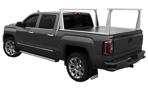 Access ADARAC Al Uprights 24in Vert Pro Kit (2 Uprights w/1 66in Cross Bar) Matte Black Truck Rack - 4005597