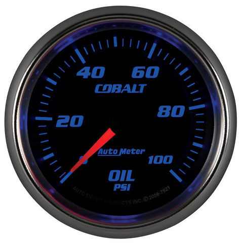 Autometer Cobalt 66mm 0-100 PSI Oil Pressure Gauge - 7921