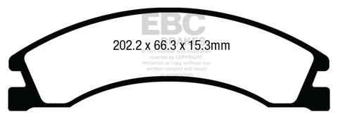 EBC 08+ Ford Econoline E150 4.6 Greenstuff Rear Brake Pads - DP63005