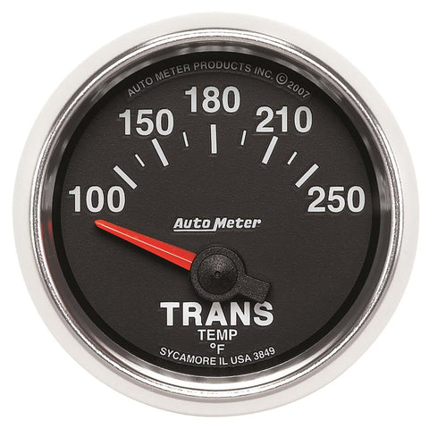 Autometer GS 52mm 100-250 Degree F Short Sweep Electronic Transmission Temperature Gauge - 3849