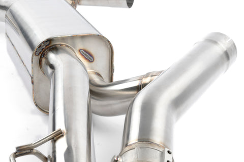 Dinan 20-26 BMW X5 M/X6 M (F95/F96) Valved Axleback Exhaust System - Black Tips - D660-0090-BLK