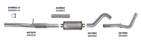 Diamond Eye KIT 3in CB DUAL GAS SS CHEVY/GM 4.8L 5.3L 1500 - K3124S