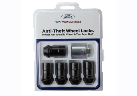 Ford Racing 2023+ Ford Bronco Raptor  M14 x 1.5 Black Security Lug Nut Kit - Set of 5 - M-1A043-A5