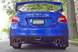 Rally Armor 15-21 Subaru WRX/STI Black UR Mud Flap w/Blue Logo - MF32-UR-BLK/BL