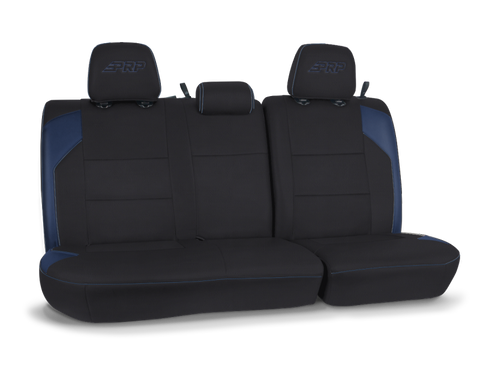 PRP 16-23 Toyota Tacoma Rear Bench Cover - Black/Navy Blue - B054-06