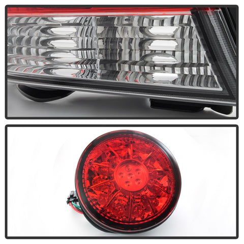 Spyder 01-03 Lexus IS300 LED Tail Lights - Red Clear ALT-YD-LIS300-LED-SET-RC - 5085061