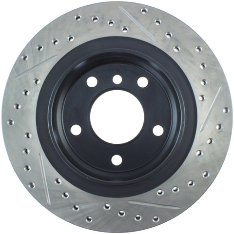 StopTech Power Slot 00 BMW 323 / 01-07 325 / 99-00 328 Series Rear Right Drilled & Slotted Rotor - 127.34049R