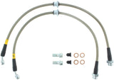 StopTech 89-1/98 Nissan 240SX Stainless Steel Front Brake Lines - 950.42009