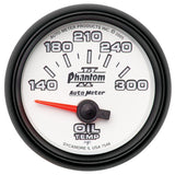 Autometer Phantom II 52mm Short Sweep Electronic 140-300 Deg F Oil Temperature Gauge - 7548