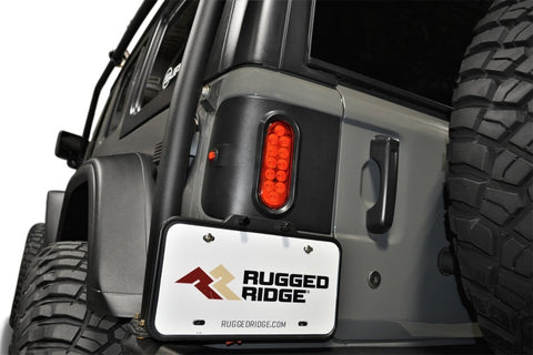 Rugged Ridge 18-24 Jeep Wrangler JL/JLU Flush Mount Tail Light (Pair) - Blk - 11652.01