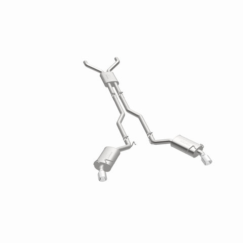 MagnaFlow Cat-Back Stainless Dual Split Rear Exit 4in Polished Tips 11-15 Chevy Camaro 3.6L V6 - 15353