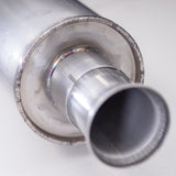 Stainless Works 2018+ Jeep Wrangler JL 304SS Factory Connect 2.5in Cat Back Dump Exhaust System - JPJLUCBD