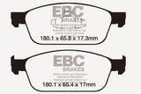 EBC 12-18 Ford Focus ST Bluestuff Front Brake Pads - DP52145NDX