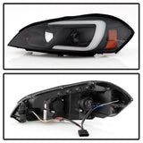 Spyder 06-13 Chevy Impala / 06-07 Chevy Monte Carlo Projector Headlights - Light Bar - Black - 5086679
