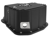 aFe 011-16 GM Diesel Trucks V8-6.6L LML Engine Oil Pan Black POWER Pro Series w/ Machined Fins - 46-71080B